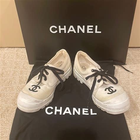 chanel canvas shoe|chanel sneakers official.